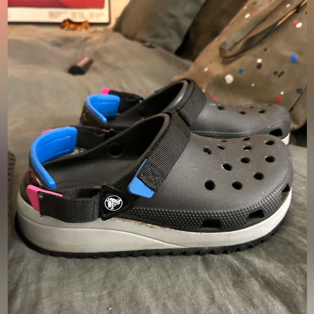 Chunky convertible crocs. Size 9 women